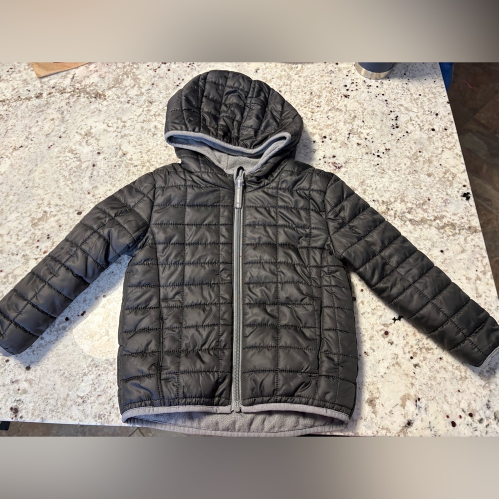 Cat & Jack Gray Quilted Kids Jacket